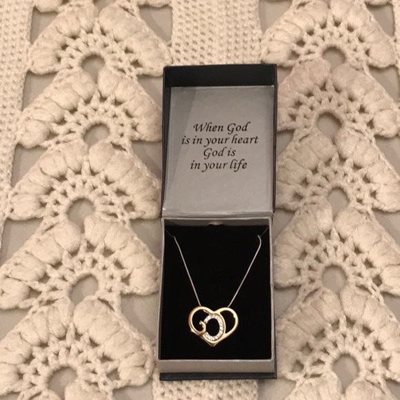 God’s Heart Faux Diamond Necklace - Picture 2 of 6